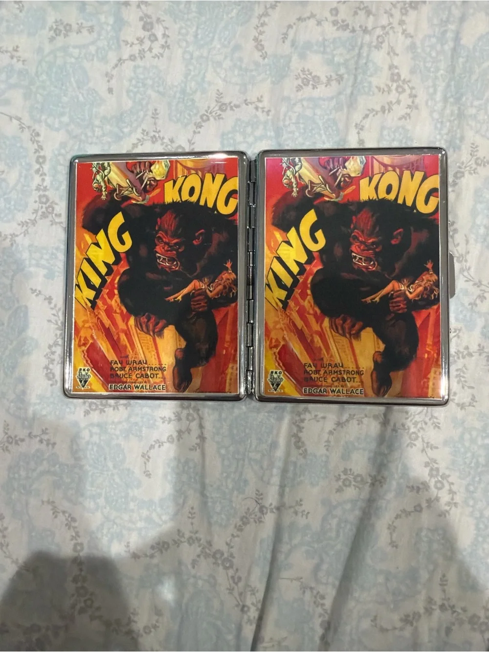 King Kong Graphic Money Clip Wallet - Black and Red